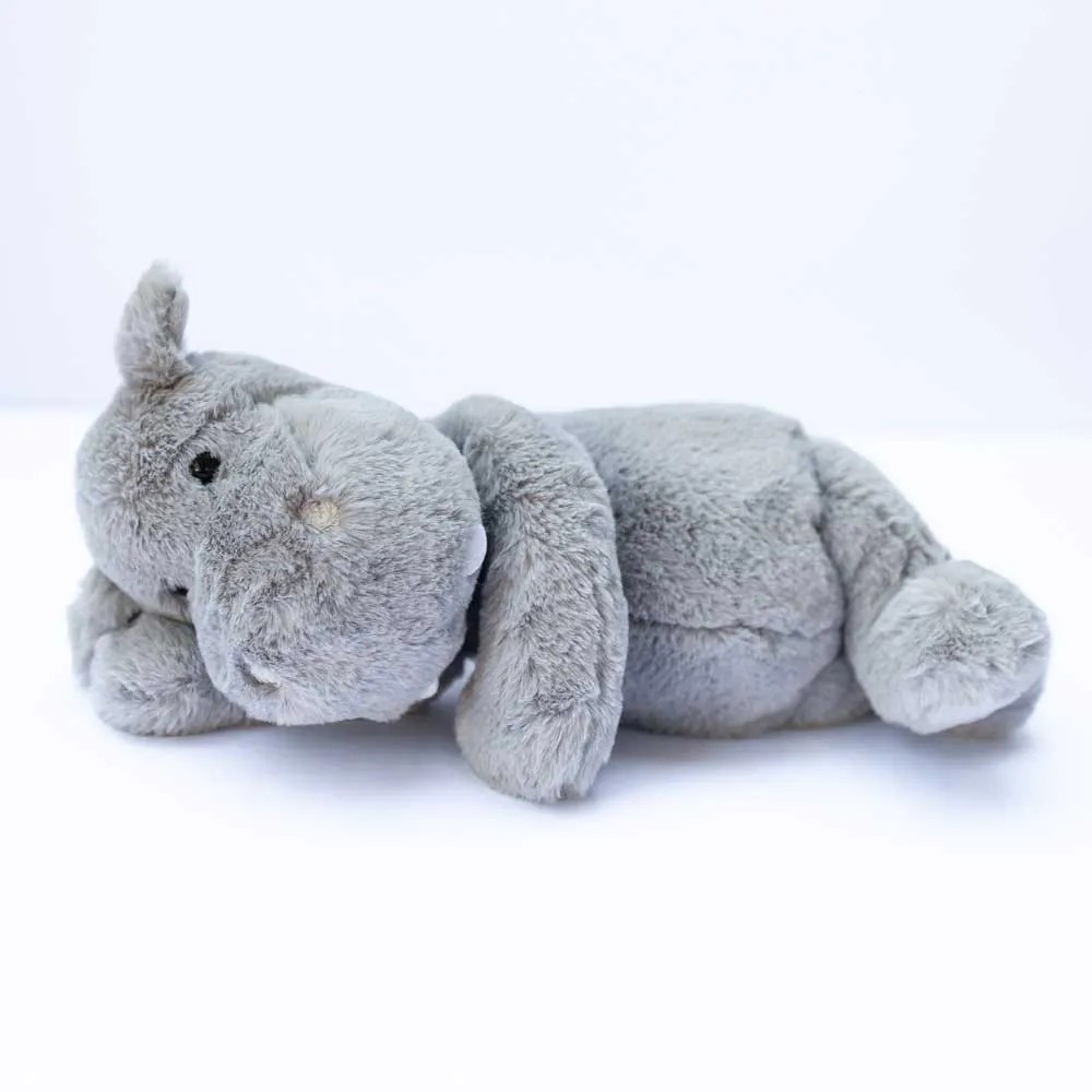 Hipopotam gri de plus moale 40 cm - poza 2