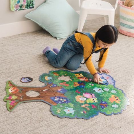 Hoot Owl Hoot, puzzle de podea in forma de copac, cu bufnite - poza 4