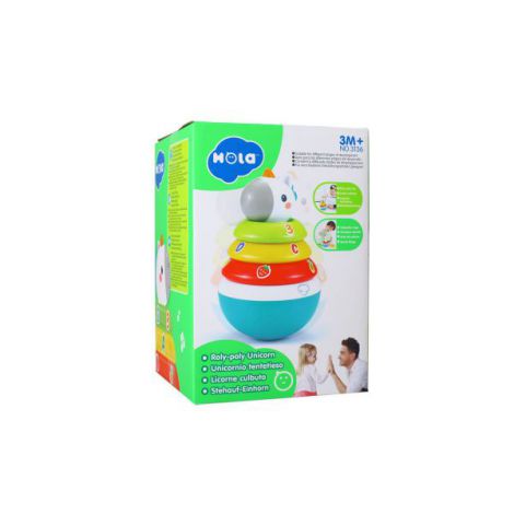 Hopa Mitica Roly Poly Unicorn Cu Inele Pentru Stivuit - poza 1