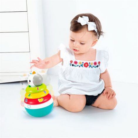 Hopa Mitica Roly Poly Unicorn Cu Inele Pentru Stivuit - poza 3