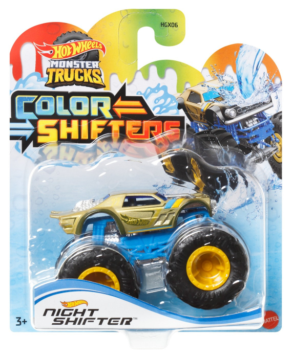 Hot Wheels Monster Truck Camion Night Shifter cu Culori Schimbatoare