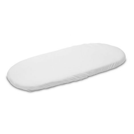 Husa de bumbac cu elastic pentru salteaua de landou Alb - poza 1