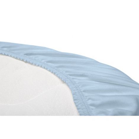 Husa de bumbac cu elastic pentru salteaua de landou Albastru - poza 3