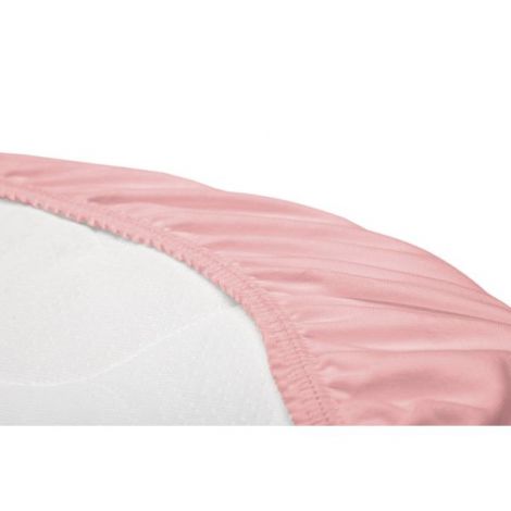 Husa de bumbac cu elastic pentru salteaua de landou Roz - poza 3