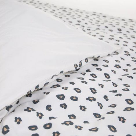 Husa pilota si fata de perna Childhome Jerse 100x140 cm, Leopard - poza 3