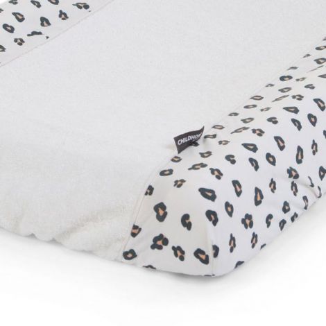 Husa saltea de infasat Childhome Jerse Frotir, Leopard - poza 2