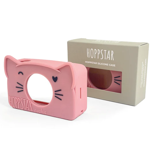 Husa silicon pentru aparat Rookie- Pisica Pink