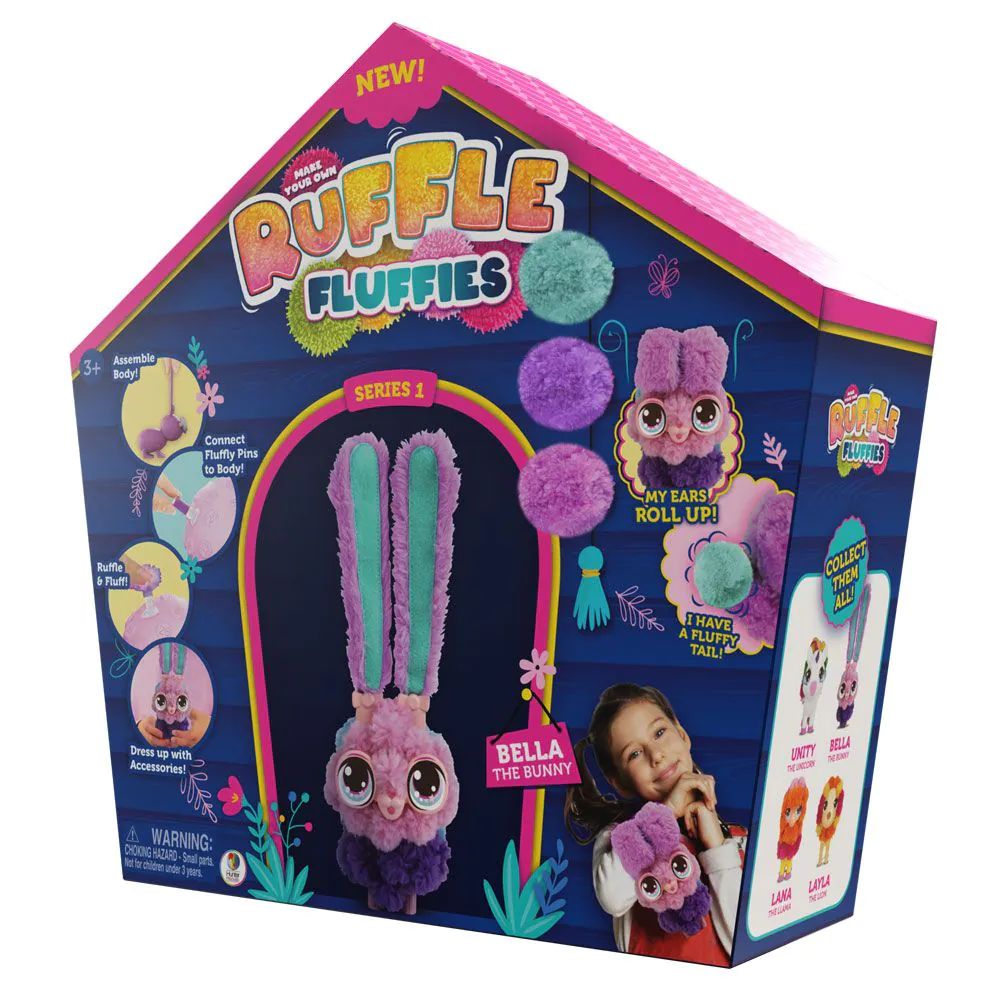Iepuras de decorat cu accesorii de plus Ruffle Fluffies - poza 2