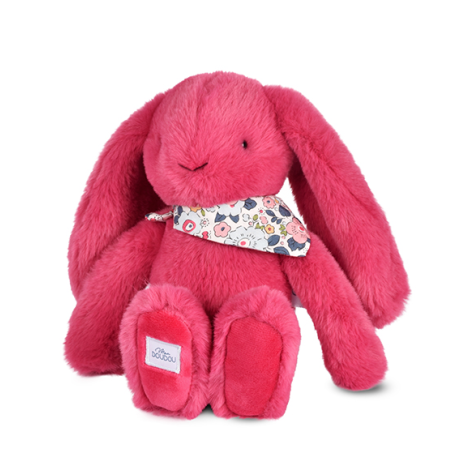 Iepuras Doudou - jucarie de plus, 25 cm, fucsia