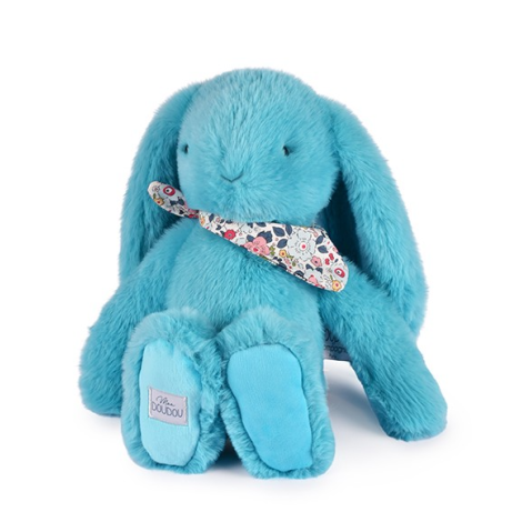 Iepuras Doudou - jucarie de plus, 35 cm, turcoaz - poza 1