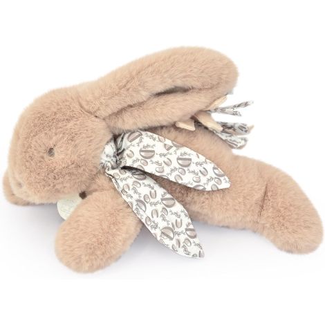 Iepuras Doudou, jucarie de plus cu paturica, 0 ani +, 16 cm, Bej - poza 4