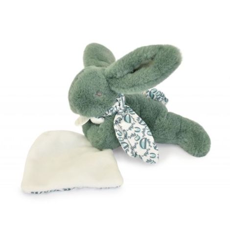 Iepuras Doudou - jucarie de plus cu paturica, 16 cm