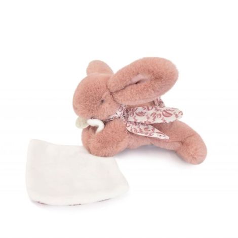 Iepuras Doudou - jucarie de plus cu paturica, 16 cm - poza 1