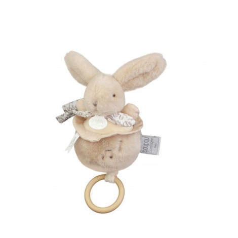 Iepuras muzical Doudou , bej, 20 cm - poza 4