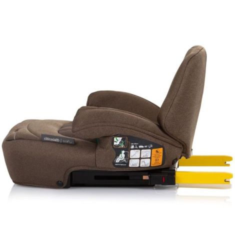 Inaltator auto Chipolino Safy I-Size 125-150 cm macadamia cu sistem Isofix - poza 3