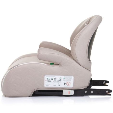 Inaltator auto Chipolino Sonic I-Size 125-150 cm cu sistem Isofix tiramisu - poza 3