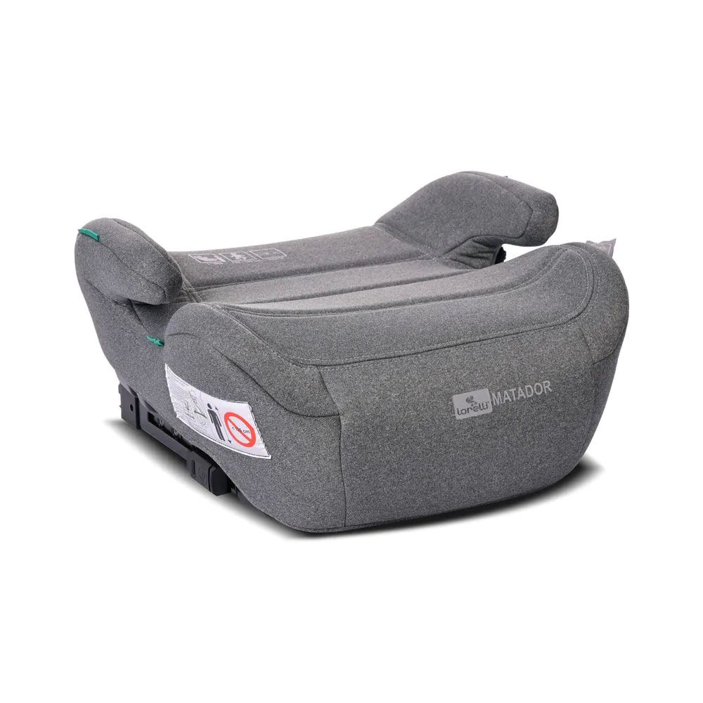 Inaltator auto cu isofix Lorelli Premium Matador I-Size (125-150 cm) 2024 Grey - poza 1