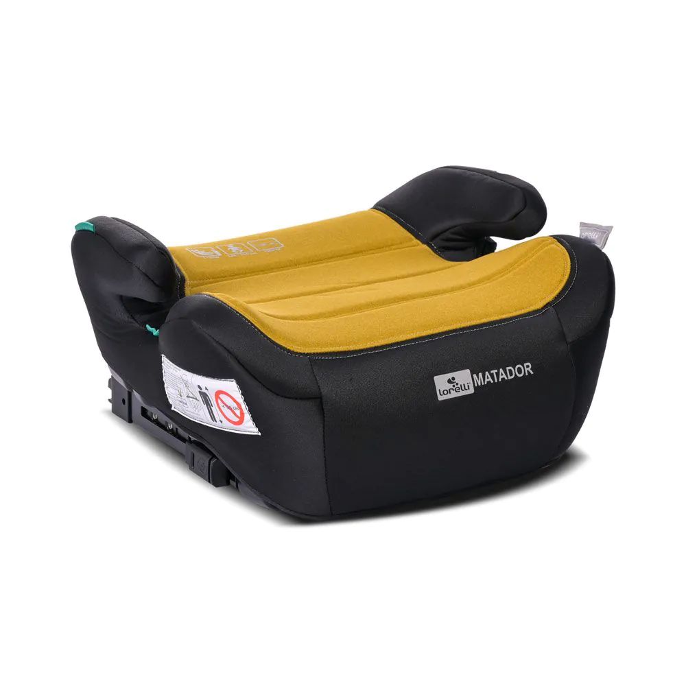 Inaltator auto cu isofix Lorelli Premium Matador I-Size (125-150 cm) 2024 Lemon Curry - poza 1