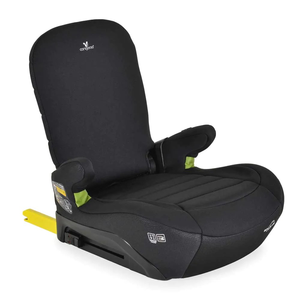 Inaltator auto cu isofix si spatar I Size (125-150 cm) Cangaroo Galaxy 2025 Cosmos Black
