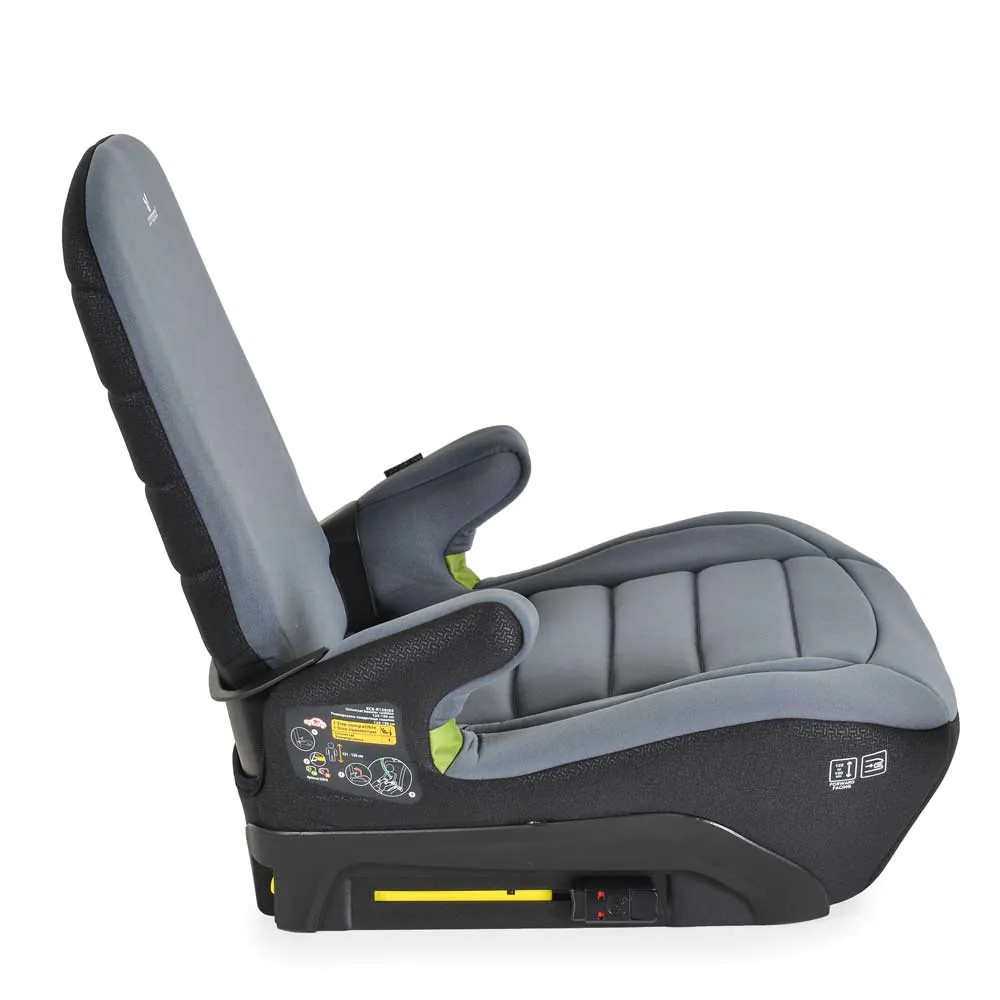 Inaltator auto cu isofix si spatar I Size (125-150 cm) Cangaroo Galaxy 2025 Space Grey - poza 3