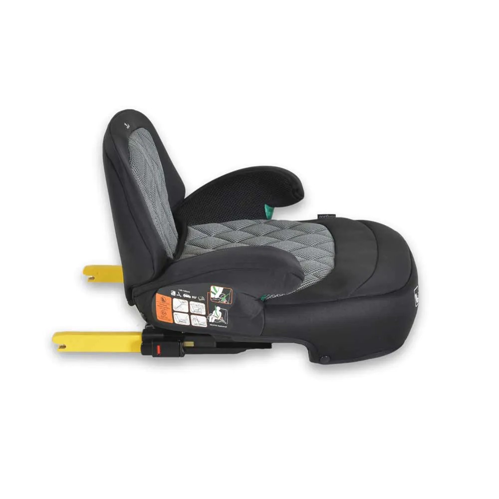 Inaltator auto cu spatar si isofix Cangaroo Jax I Size (125-150 cm) 2024 Gri - poza 2