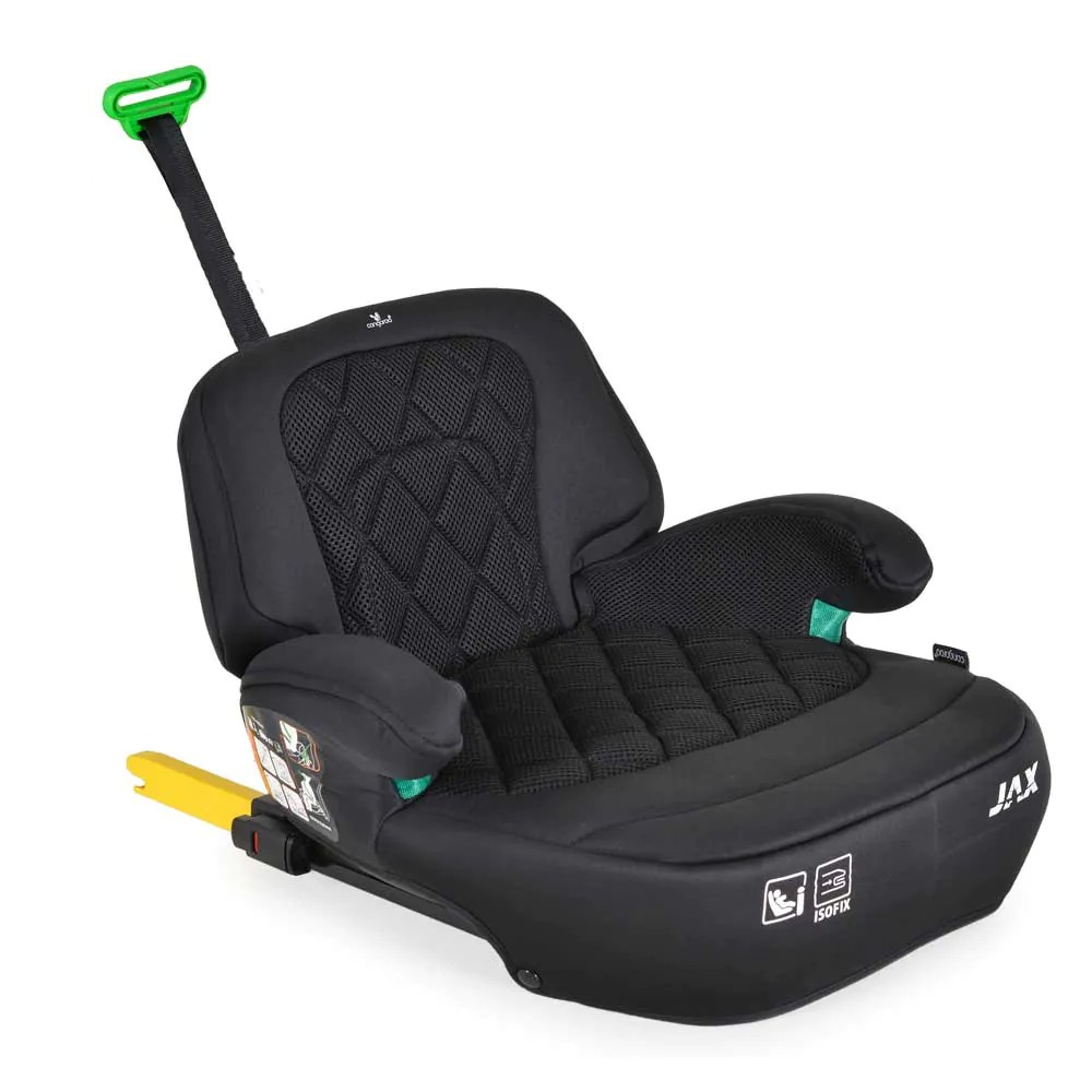 Inaltator auto cu spatar si isofix Cangaroo Jax I Size (125-150 cm) 2024 Negru - poza 1
