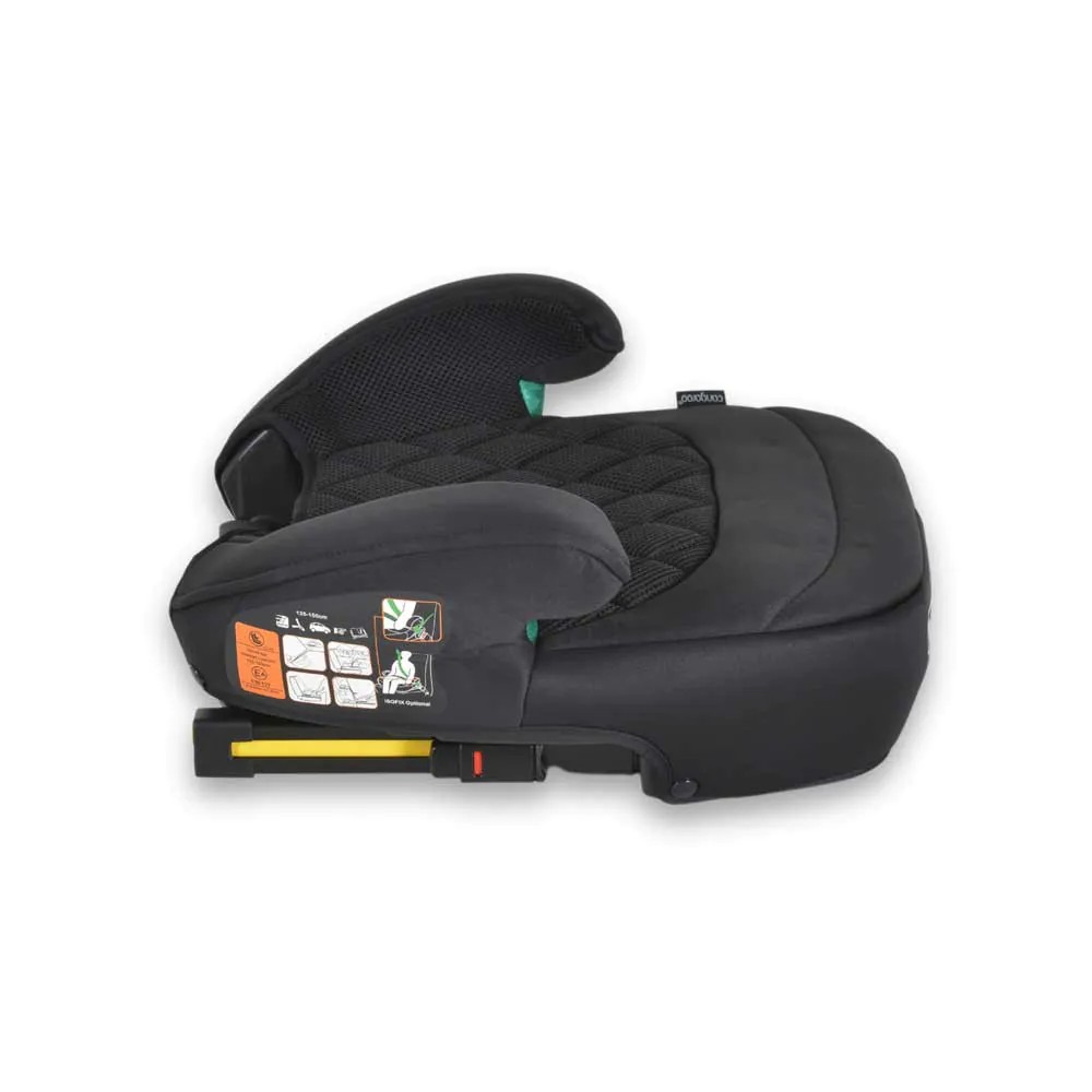 Inaltator auto cu spatar si isofix Cangaroo Jax I Size (125-150 cm) 2024 Negru - poza 5