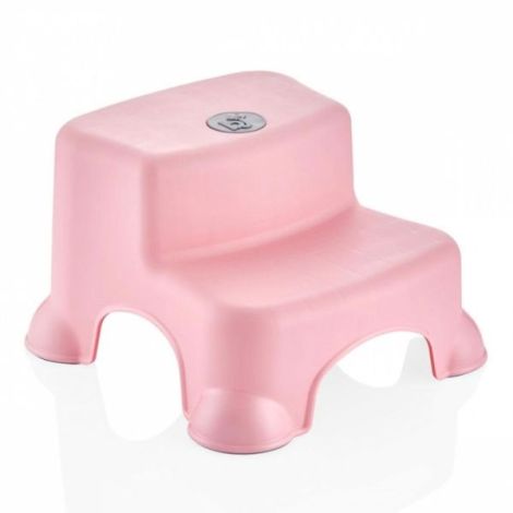Inaltator cu doua trepte Step Stool BabyJem (Culoare: Roz) - poza 1