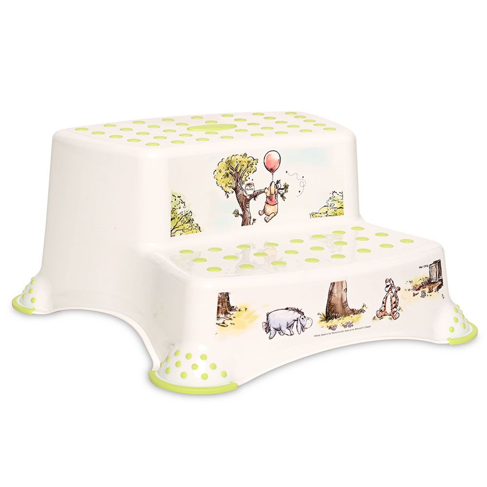 Inaltator pentru baie cu 2 trepte Lorelli Whinnie the pooh si prietenii Alb