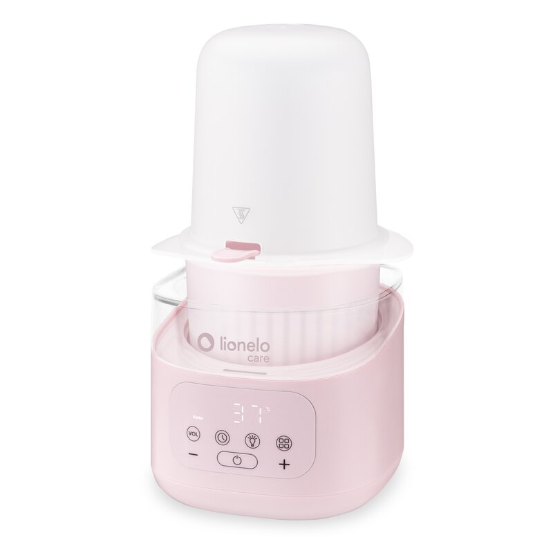 Incalzitor biberoane si sterilizator, Lionelo, ThermUp 4.0, Recipient detasabil, 400 W, 6 moduri de functionare, Functie sterilizare si decongelare, Termostat integrat, Lumina de noapte, Panou tactil, Oprire automata, Placa din otel inoxida