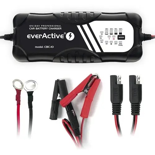 Incarcator inteligent 12V/24V curent 2/5/10A pt acumulatori si masinute electrice copii, everActive - Autokids.ro - poza 3