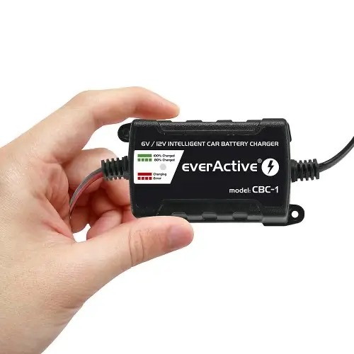 Incarcator inteligent 6V sau 12V 1Ah pt acumulatori si masinute electrice copii, everActive - Autokids.ro - poza 2
