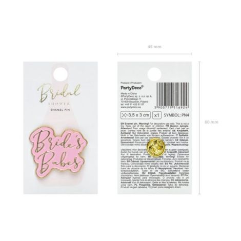 Insigna brides babes 3,5x3 cm - poza 3