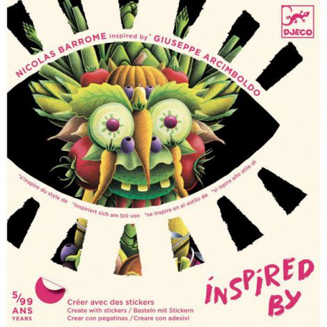 Inspired by Arcimboldo, stickere Fructe si legume, Djeco - poza 1