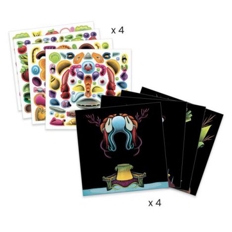 Inspired by Arcimboldo, stickere Fructe si legume, Djeco - poza 3