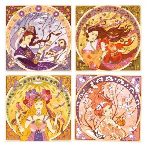 Inspired by Mucha, Djeco - poza 2