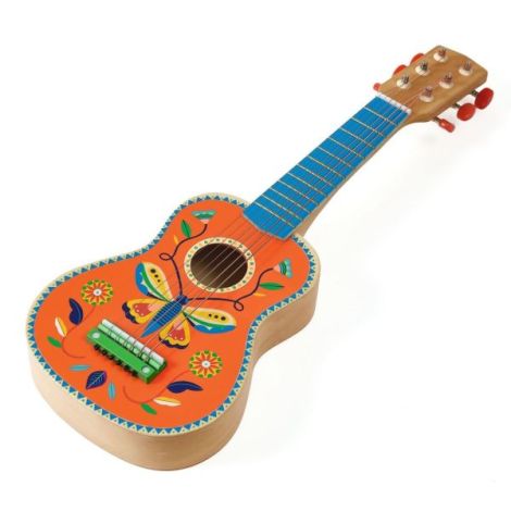 Instrument muzical Chitara din lemn cu 6 corzi, Djeco - poza 1