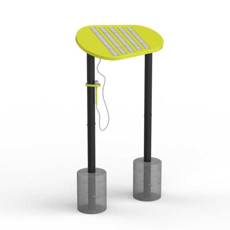 Instrument muzical Eco Piano pentru spatii de joaca de exterior, cu prindere in beton - poza 1
