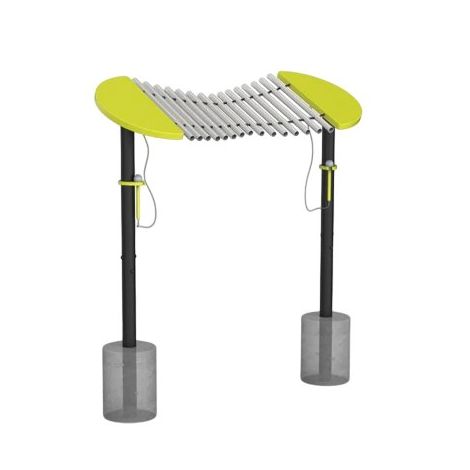 Instrument muzical Marimba Calypso pentru spatii de joaca de exterior, cu prindere in beton - poza 1