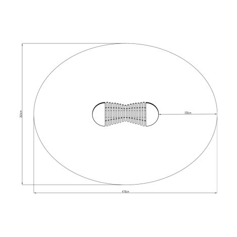 Instrument muzical Marimba Calypso pentru spatii de joaca de exterior, cu prindere pe beton - poza 2