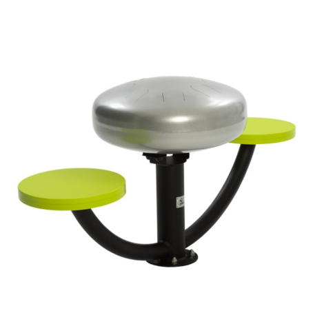 Instrument muzical Toba Handpan Duet, cu bete incluse, pentru spatii de joaca de exterior, cu prindere pe beton - poza 1