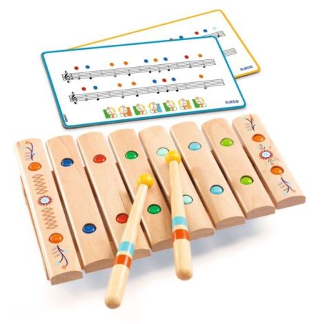 Instrument muzical Xilofon din lemn, Djeco - poza 3