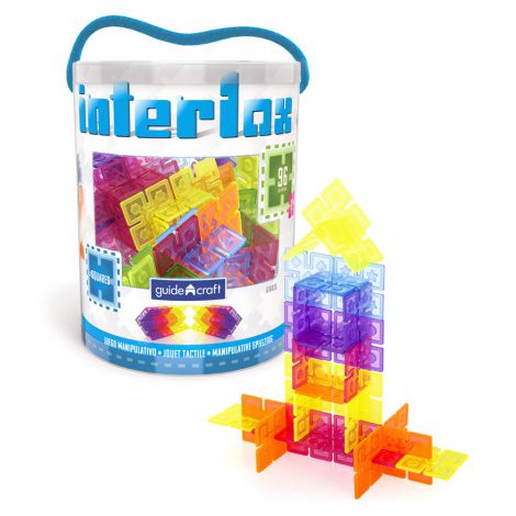 Interlox, patrate interconectabile (96 piese), Guidecraft - poza 1
