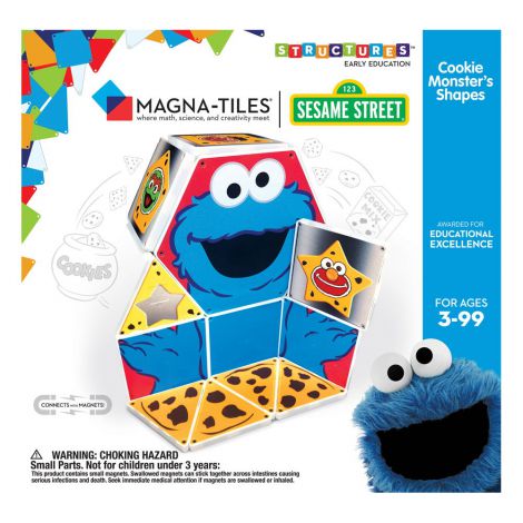 Invata formele, Cookie Monster, Magna-Tiles Structures - poza 1
