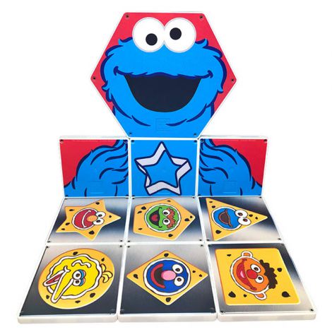Invata formele, Cookie Monster, Magna-Tiles Structures - poza 2