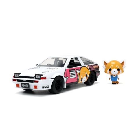 Jada Aggretsuko Set Masinuta Metalica Si Figurina Aggretsuko Si Toyota Trueno Scara 1:24 - poza 2