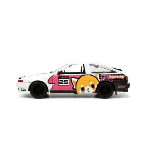 Jada Aggretsuko Set Masinuta Metalica Si Figurina Aggretsuko Si Toyota Trueno Scara 1:24 - poza 4