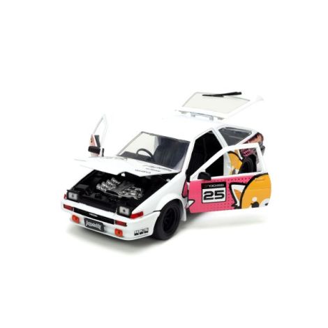 Jada Aggretsuko Set Masinuta Metalica Si Figurina Aggretsuko Si Toyota Trueno Scara 1:24 - poza 5
