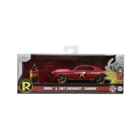 Jada Batman Set Figurina Robin Si Masinuta Metalica Chevrolet Camaro 1967 Scara 1:32 - poza 2