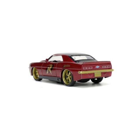 Jada Batman Set Figurina Robin Si Masinuta Metalica Chevrolet Camaro 1967 Scara 1:32 - poza 4